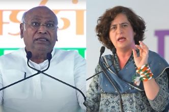 Kharge and Priyanka Vadra