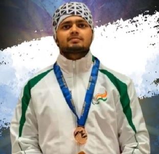 Shooter Manish Narwal bags silver in Men’s 10m Air Pistol SH1 in Paris Paralympic Games at Chateauroux, France, on Friday. Photo credit: SAI Media