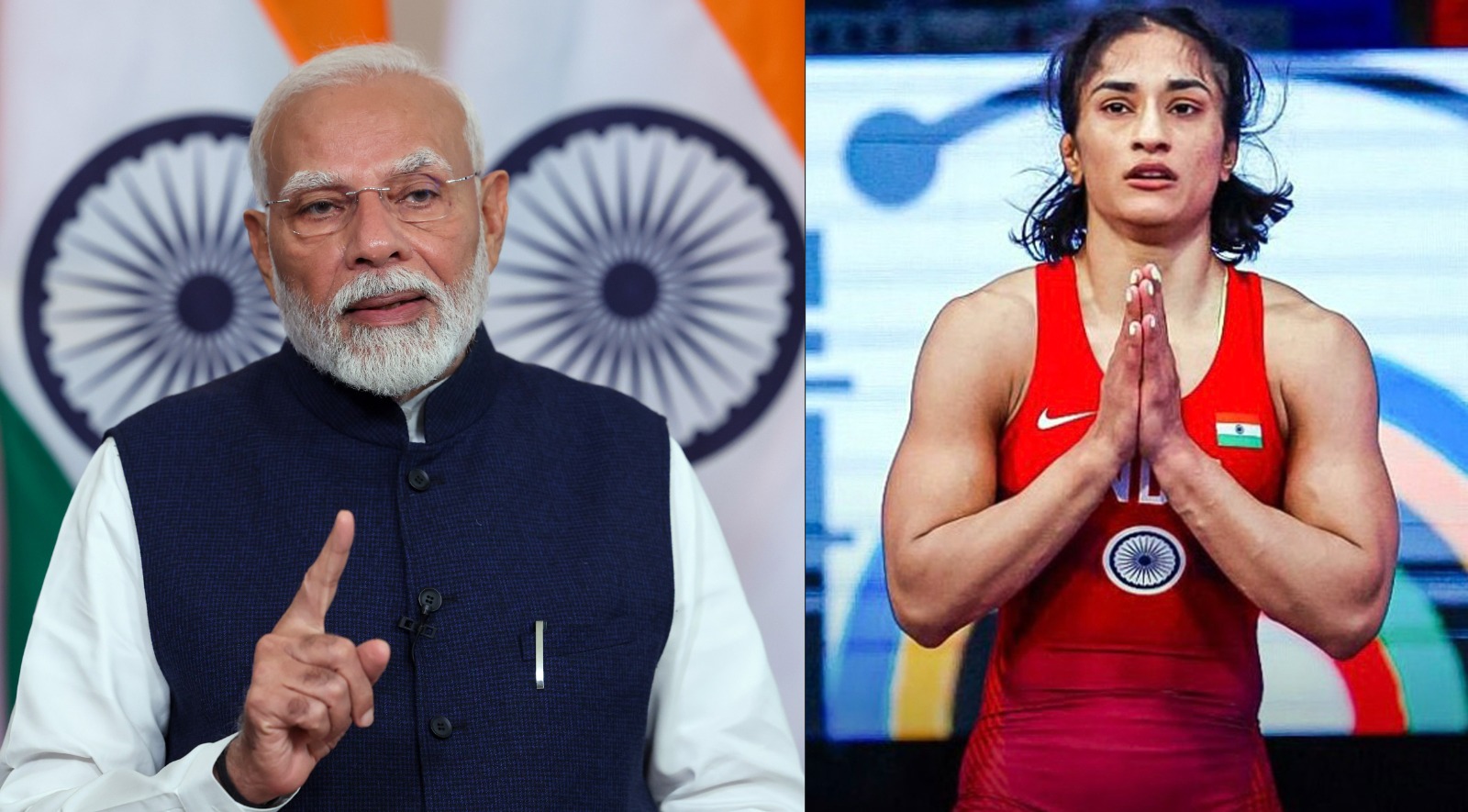 PM Modi and Vinesh Phogat