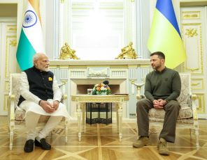 Modi with Zelensky in Poland