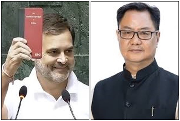 Rahul Gandhi and Union Minister Kiren Rijiju