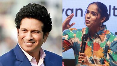 Sports legends sachin Tendulkar and saina Nehawal greet on India's 78th Independence day