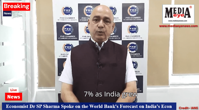 Economist Dr SP Sharma Spoke on the World Bank's Forecast on India's Economic Growth