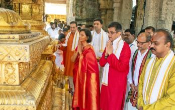 Chief justice of India, Chandrachud, Tirumala Temple, Tirupati, Laddu, Prayers