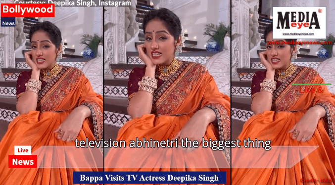 Bappa Visits TV Actress Deepika Singh's Home