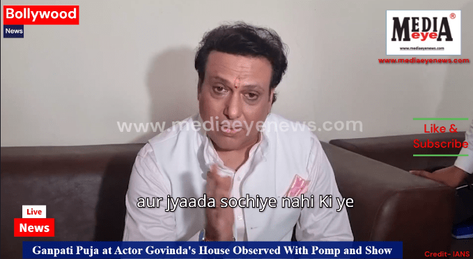 Ganpati Puja at Actor Govinda's House Observed With Pomp and Show