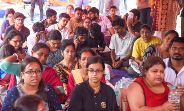 Junior Doctors protesting in Kolkata