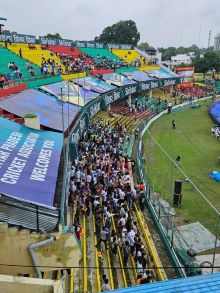 Green park Stadium, Kanpur, India Bangladesh Second Cricket test Match, Monkey Menance, Langurs