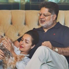 Malaika Arora with her dad Anil Arora