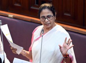 Kolkata: West Bengal Chief Minister Mamata Banerjee speaks during the West Bengal Assembly in Kolkata on Tuesday September 03, 2024. (Photo: IANS)