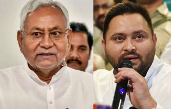 Bihar CM Nitish Kumar. Leader of opposition and RJD Party Leader Tejashwi Yadav