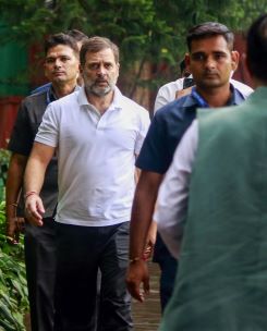 New Delhi: Congress leader and Lok Sabha LoP Rahul Gandhi arrives to attend Central Election Meeting at AICC Headquarter in New Delhi on Monday September 02, 2024. (Photo: IANS/Qamar Sibtain )