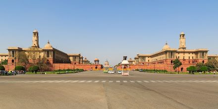 Raisana Hills in Delhi comprises the central government offices of North Block and South Block and the Rashtrapati Bhawan