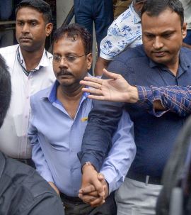 Kolkata: Former RG Kar Medical College and Hospital's principal Sandip Ghosh exits Alipore Judges District and Session Court in connection with RG Kar Medical College and Hospital financial irregularities case, in Kolkata on Tuesday September 03, 2024. (Photo: IANS/Kuntal Chakrabarty)