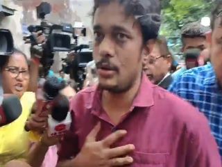 Sayan Lahiri. March to Nabanna Convener in Kolkata