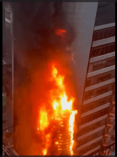 Fire at Times Tower Building, Lower Parel, mumbai