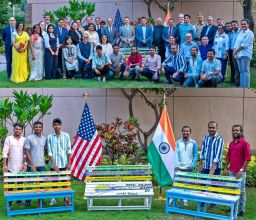 US Consulates, Visa Applicant, BKC, Mumbai, Plastic Benches