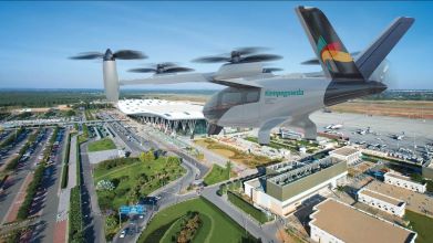 Electric Flying Taxis, Aviation, Urban