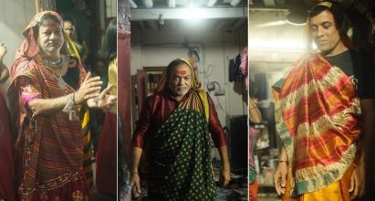 Barot Community, Ahmedabad, Gujarat, Navratri, garba, Men dressed as women