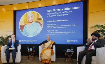 Nirmala Sitharaman, Finance Minister, Wharton Business School, University of Pennsylvania