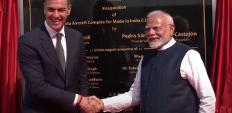 Pm Modi, Spanish President Pedro Sanchez, Vadodra, Airbus Manufacturing Facility Inauguration