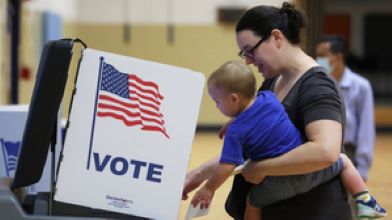 US Election, Voters, Harris, Trump