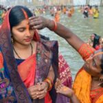 Chhath Ghats, Patna, Arghya, setting sun, women,