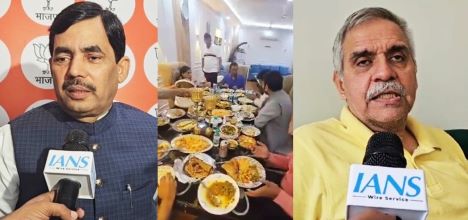 Aam Aadmi Party, Kejriwal, lavish dinner, bjp, congress