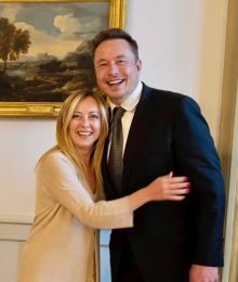 Italian PM Giorgia Meloni, Elon Musk, SpaceX