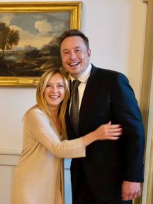 Italian PM Giorgia Meloni, Elon Musk, SpaceX