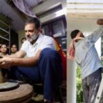 Rahul Gandhi, Diwali celebration, painters, Potters, nephew raihan, at bungalow, Delhi