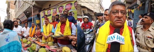 BJP Leader, ravi Shankar prasad, Chhath puja essentials, distribution, patna